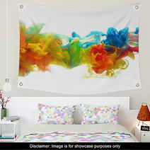 Colorful Ink In Water Wall Art 60937474