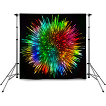 Colorful Light Portal Abstract Background - Vector Astral Backdrops 70638094