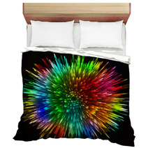 Colorful Light Portal Abstract Background - Vector Astral Bedding 70638094