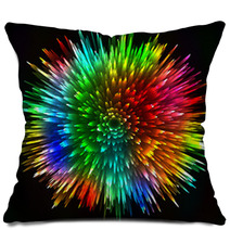 Colorful Light Portal Abstract Background - Vector Astral Pillows 70638094