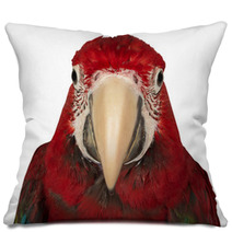 Colorful Macaw Isolated On The White Background Pillows 69844159