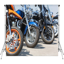 Colorful Motorcycles Backdrops 52812277