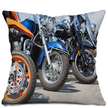 Colorful Motorcycles Pillows 52812277