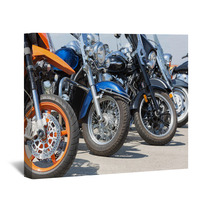 Colorful Motorcycles Wall Art 52812277