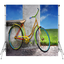 Colorful Old Bike Backdrops 16860857