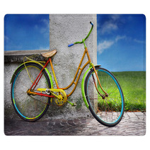 Colorful Old Bike Rugs 16860857