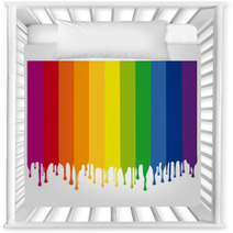 Colorful Painting Drops, Vector Nursery Decor 48279872
