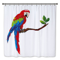 Colorful Parrot Bath Decor 47678328