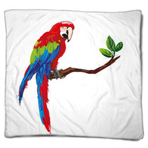 Colorful Parrot Blankets 47678328