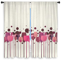 Colorful Party Drinks Window Curtains 47857486