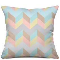 Colorful Pastel Cute Chevron Pattern Pillows 42645193