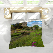 Colorful Postcard Of Blarney Castle Bedding 53242876