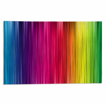 Colorful Rainbow Striped Fine Lines Rugs 7645356