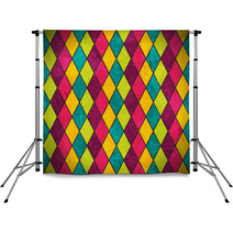 Colorful Rhombus Grunge Background Backdrops 49687597