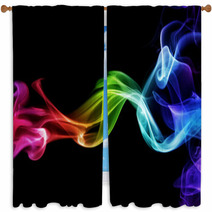 Colorful Smoke Window Curtains 34705127