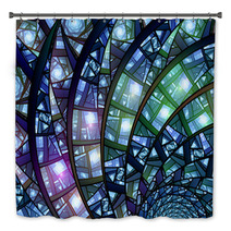Colorful Stained-glass Bath Decor 61875499