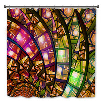 Colorful Stained-glass Bath Decor 67007363