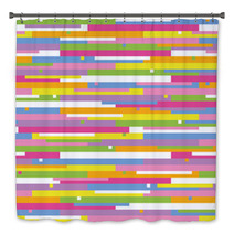 Colorful Stripes Abstract Pattern Bath Decor 59113160