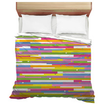 Colorful Stripes Abstract Pattern Bedding 59113160