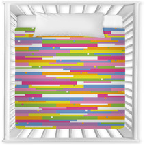 Colorful Stripes Abstract Pattern Nursery Decor 59113160