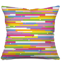 Colorful Stripes Abstract Pattern Pillows 59113160