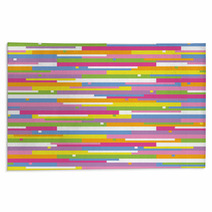 Colorful Stripes Abstract Pattern Rugs 59113160