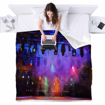 Colorful Theatrical Stage Lights Blankets 53536573