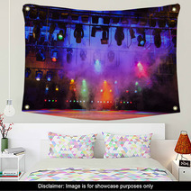 Colorful Theatrical Stage Lights Wall Art 53536573