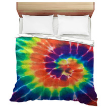 Colorful Tie Dye Fabric Texture Background In Square Ratio Bedding 71249410