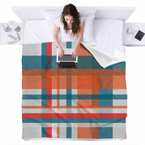 Colorful Urban Plaid Pattern Blankets 68157013