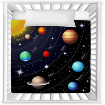 Colorful Vector Solar System Nursery Decor 71482282