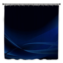 Colorful Waves Isolated Abstract Background Blue Dark Bath Decor 71485235