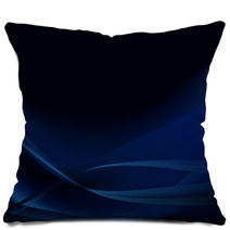Colorful Waves Isolated Abstract Background Blue Dark Pillows 71485235