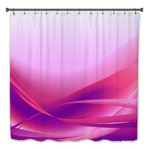 Colorful Waves Isolated Abstract Background Pink Bath Decor 70758807