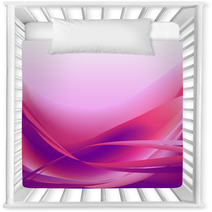 Colorful Waves Isolated Abstract Background Pink Nursery Decor 70758807