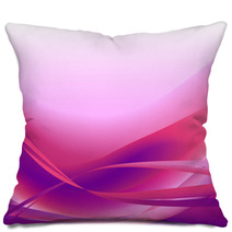 Colorful Waves Isolated Abstract Background Pink Pillows 70758807