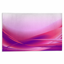 Colorful Waves Isolated Abstract Background Pink Rugs 70758807