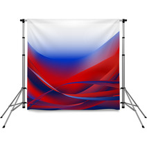 Colorful Waves Isolated Abstract Background Red And Blue White Backdrops 71395848