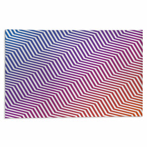 Colorful Zig Zag Lines Pattern Background Design Rugs 118447507