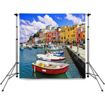 Colors Of Italy Series - Procida Island Backdrops 52756444