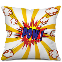 Comic Book Explosion Vector Illustration Background Pillows 57112420