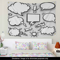 Comic Bubbles And Elements Wall Art 59246842