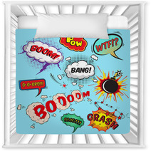 Comic Speech Bubbles Design Elements Collection Nursery Decor 62100620
