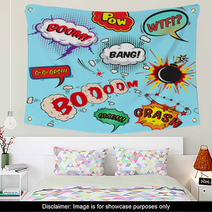Comic Speech Bubbles Design Elements Collection Wall Art 62100620