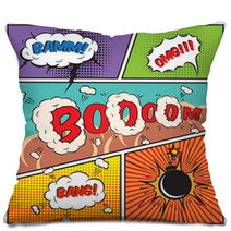 Comic Speech Bubbles Pillows 62382115