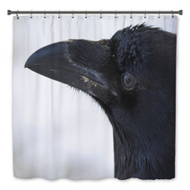 Common Raven Portrait Bath Decor 99955409