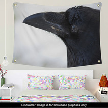 Common Raven Portrait Wall Art 99955409