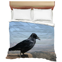Common Raven With Bryce Canyon National Park In Background Bedding 88774380