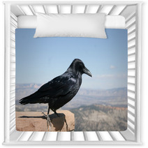 Common Raven With Bryce Canyon National Park In Background Nursery Decor 88774380