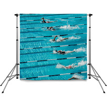 Competitive Swimming Backdrops 2990536